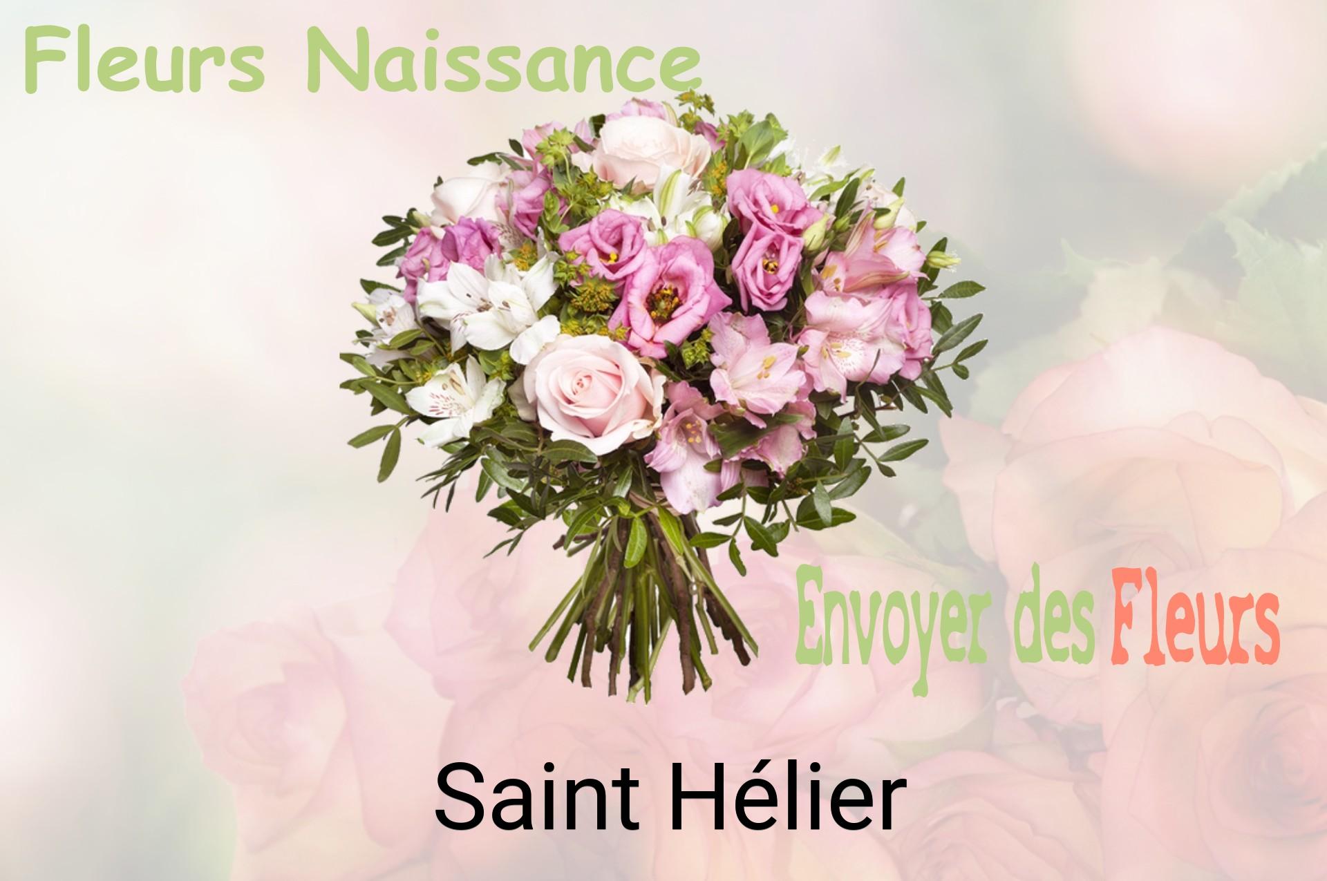 Bouquet de fleurs de naissance livré à Saint-Hélier